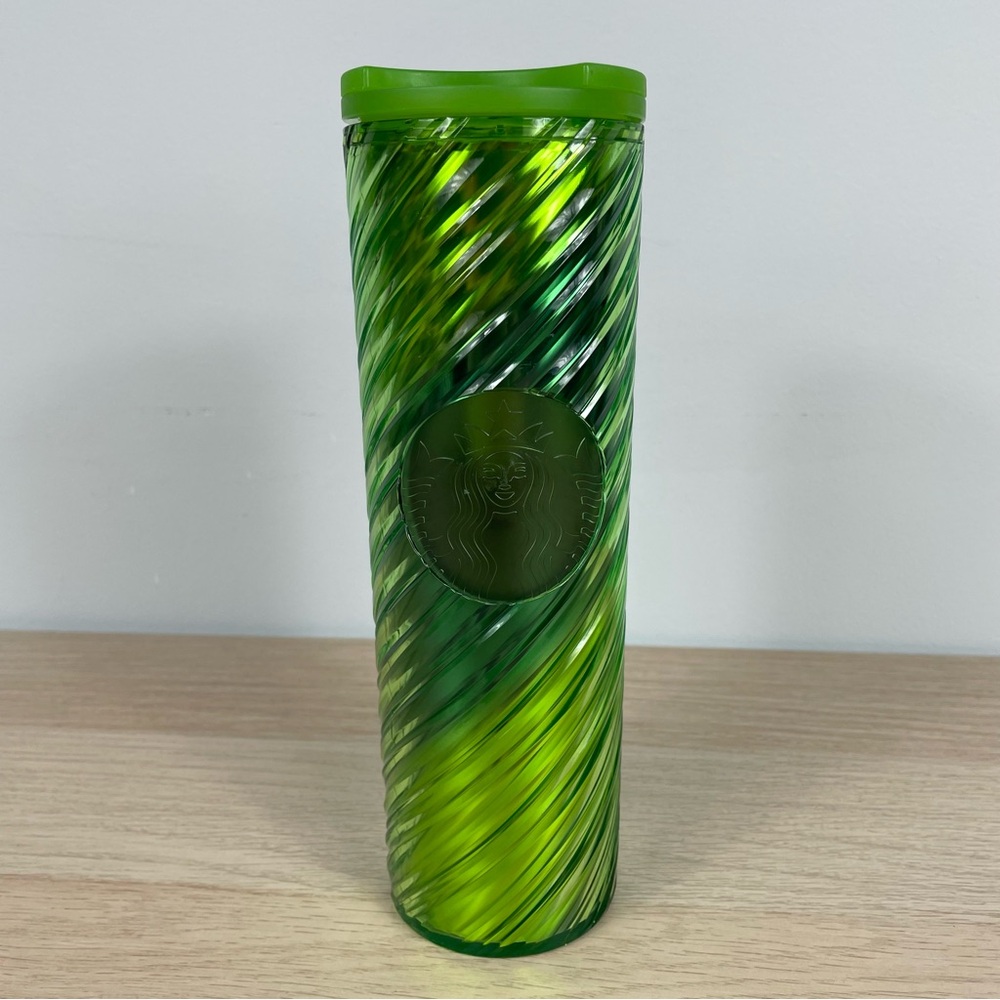 Starbucks Green Iridescent Swirl 16oz Tumbler